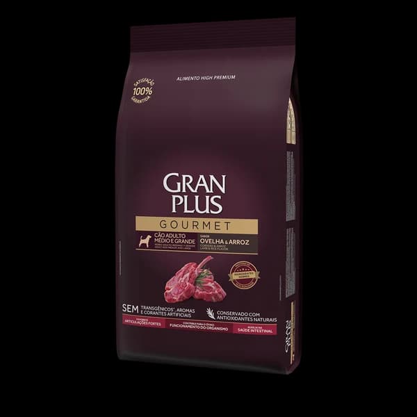 GranPlus Gourmet adulto mediano y grande, Cordero y arroz