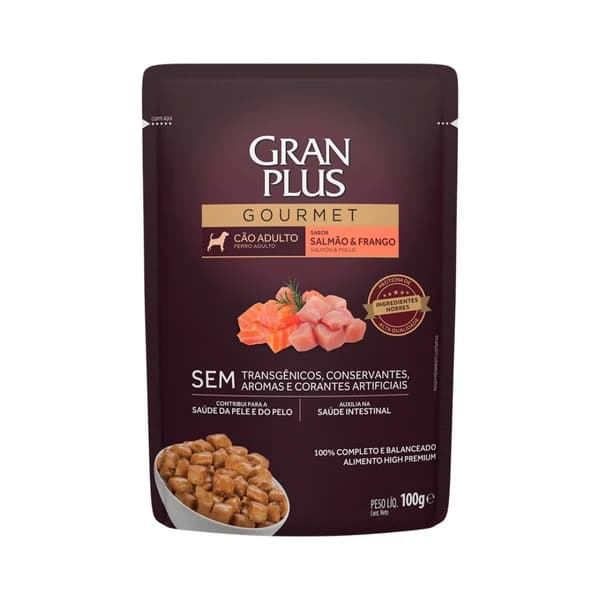 GranPlus Gourmet sobre adulto salmón y pollo, Salmón y pollo